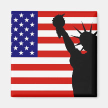 Liberty Flag Fridge Magnets