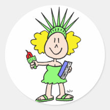 Liberty girl no text sticker