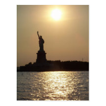 Liberty Island Postcard
