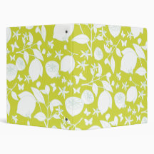 Liberty Lemon 3 Ring Binders