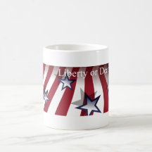 "Liberty or Death" patriotic mug