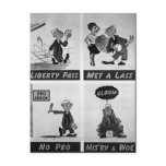 Liberty Pass, Met a Lass, No Pro, Misery and Woe Postcards