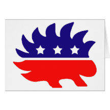 Liberty porcupine greeting cards