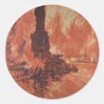 liberty round stickers