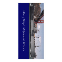 Liberty Ship USS Jeremiah O'Brien Postcard Custom Rack Cards