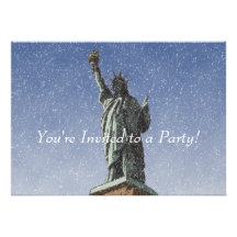 Liberty Snow Custom Invitations