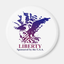 Liberty sponsored by USA Fridge Magnet