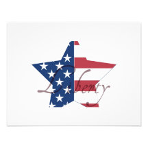 Liberty Star Personalized Invites