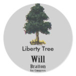 Liberty Tree, Will Bratton for Congress Round Stickers