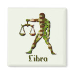 Libra Balance Square Magnet magnets