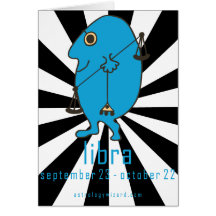 Libra Birthday Card