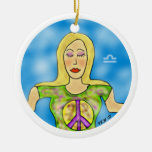 Libra Chick Art Ornament
