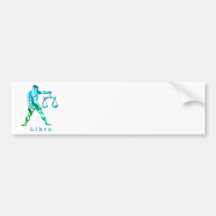 Libra Profile Bumper Stickers