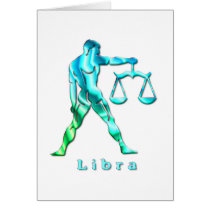 Libra Profile Greeting Card