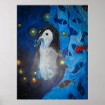 Libra Stars (Penguin) Art Print