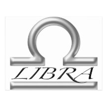 Libra Symbol Post Cards