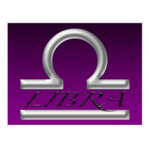 Libra Symbol Postcards