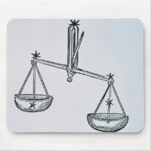 Libra (the Scales) an illustration from the 'Poeti Mousepad
