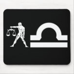 Libra with Symbol Mouse Pad