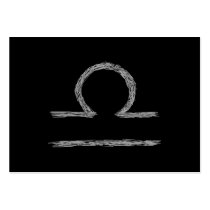 Libra. Zodiac Astrological Sign. Business Card