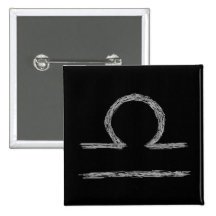 Libra. Zodiac Astrological Sign. Pinback Buttons