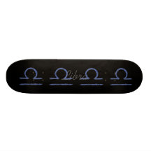 Libra. Zodiac Astrological Sign. Skateboard Deck