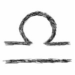 Libra. Zodiac Astrology Sign. Black. Custom photo sculptures