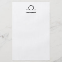 Libra. Zodiac Astrology Sign. Black. Flyer