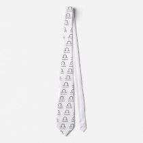 Libra. Zodiac Astrology Sign. Black. Custom Ties