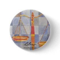 Libra Zodiac Button
