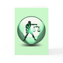 Libra Zodiac Greeting Card
