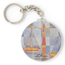 Libra Zodiac Keychain