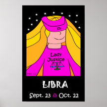 LIBRA - ZODIAC POSTER