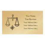 Libra Zodiac Star Sign Gold Business Card Templates