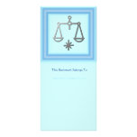 Libra Zodiac Star Sign In Light Silver Bookmark Full Colour Rack Card