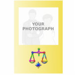 Libra Zodiac Star Sign Rainbow Acrylic Cut Out