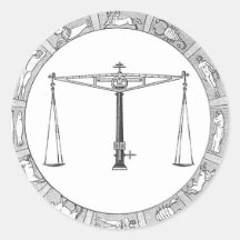 LIbra Zodiac Stickers