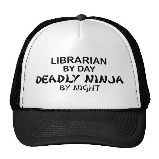 Librarian Deadly Ninja by Night Mesh Hat