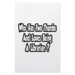 Librarian Joke...Two Thumbs stationery