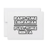 Librarian...Ninja invitations