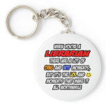Librarian .. OMG WTF LOL Key Chains