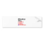 Librarian Quiz...Joke Bumper Sticker