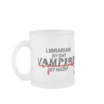 Librarian Vampire by Night Mugs