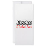 Librarians Make Great Lovers rack cards