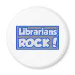 Librarians Rock! Fridge Magnet