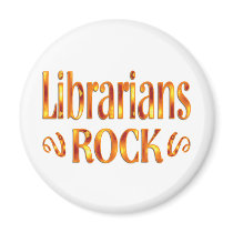 Librarians Rock Fridge Magnet