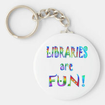 Libraries are Fun Keychains
