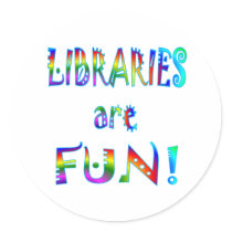 Libraries are Fun Stickers