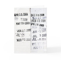 Library Date Stamp Greeting Cards