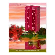 Library in Fall by Tam Nguyen Post Cards